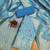 Skyblue Pure Chanderi Banarasi silk pure zari woven design dress material
