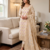White Chanderi Banarasi silk zari woven design dress material