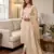 White Chanderi Banarasi silk zari woven design dress material
