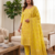 Yellow Chanderi Banarasi silk zari woven design dress material