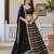 Black Silk Lehenga Choli with Embroidery and Georgette Dupatta