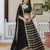 Black Silk Lehenga Choli with Embroidery and Georgette Dupatta