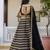 Black Silk Lehenga Choli with Embroidery and Georgette Dupatta