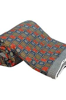 Ethnic Bagru Hand Block Pure Cotton Double Quilt Diwali Special Gift 336