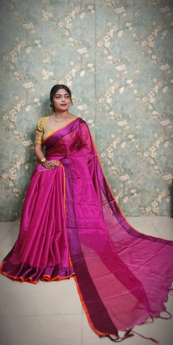 Fabulous Rani Soft Tissue Saree Jori Border 