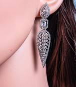 Cz american diamond earrings/indian jewelry/pakistani jewelry/bollywood jewelry/cz earrings