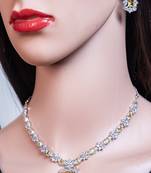 Queen inspired canary yellow diamond pendant jewelry set, royal diamond jewelry set, diamond necklace