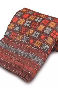 Designer Bagru Print Cotton Single Bed Razai Quilt Diwali Special Gift 112