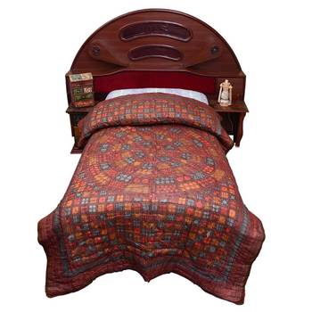 Designer Bagru Print Cotton Single Bed Razai Quilt Diwali Special Gift 112 2