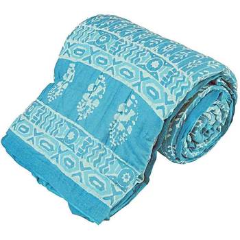 Traditional Booti Print Cotton Single Bed Quilt Deepawali Gift 114 1