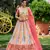 PINK & MULTICOLOR ZARI & SEQUINS EMBROIDERED WITH DIGITAL PRINT CHINON FABRIC PARTY WEAR FESTIVAL SEMI STITCHED CHOLI