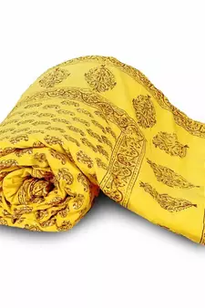 Paisley Designer Print Pure Coton Single Bed Quilt Diwali Gift 120