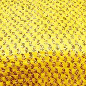 Paisley Designer Print Pure Coton Single Bed Quilt Diwali Gift 120 3