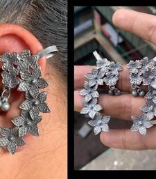 Oxidized german silver beautiful handmade bugadi for women indian unique designed traditional jewelry