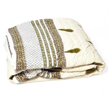 New Sanganeri Design Style Print Single Bed Quilt Deepawali Gift 322 1