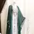Women's Green and White Georgette Kaftan