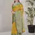 Yellow kanchipuram pattu silk traditional contrast zari woven saree