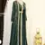 Green and White Wedding Kaftan for Women