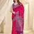 Pink Soft Silk Contrast Gold Zari Woven Saree