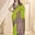 Parrot Green Soft Silk Contrast Gold Zari Woven Saree