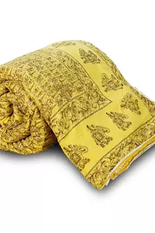 Ethnic Rajasthani Hand Block Cotton Single Quilt Diwali Special Gift 125