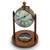 Antique Clock N Compass Pure Brass Handicraft Deepawali Gift 105