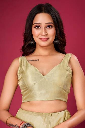 Pista Plain Stitched Readymade Blouse