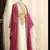 Rani-Pink & White Handcrafted Zari work Stitched Dress Georgette Kaftan Party Wear Wedding Dresses