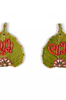 Designer Paan Shape Shubh Labh Door Hanging Diwali Gift 253