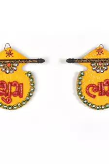 Designer Kundan Matki Shubh Labh Door Hanging Diwali Special Gift 255