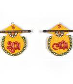 Designer Kundan Matki Shubh Labh Door Hanging Diwali Special Gift 255