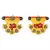 Kundan Work Fan Shape Shubh Labh Door Hangings Deepawali Special Gift 276