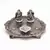 White Metal Lord Laxmi Ganesh With Dia Thali Diwali Gift 317