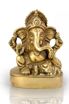 Real Brass Antique Lord Ganesha Beautiful Idol Diwali Special Gift 356