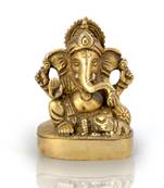 Real Brass Antique Lord Ganesha Beautiful Idol Diwali Special Gift 356