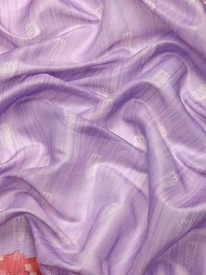 Women'S Cotton Silk Floral Print Saree 4