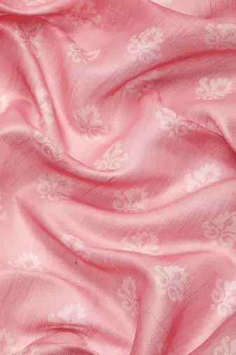 Women'S Cotton Silk Floral Print Saree