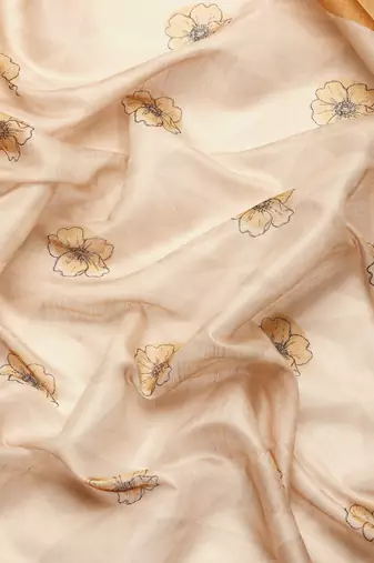 Floral Printed Cotton Silk Saree