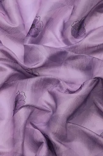 Floral Printed Cotton Silk Saree
