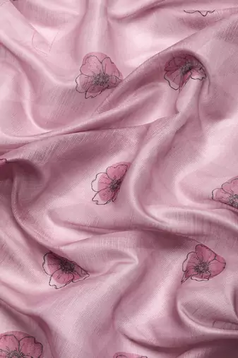Floral Printed Cotton Silk Saree