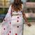 Exclusive georgette heart print saree with blouse piece