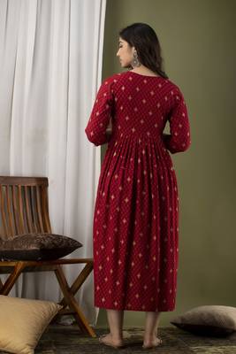 Women maternity feeding zip kurta 4