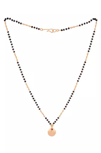  mangalsutra short with single vati one gram gold