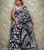 Beautiful Red Khadi Cotton Jamdani Saree