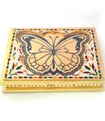 Golden Butterfly Meenakari Designer Dryfruit Box Deepawali Special Gift 434