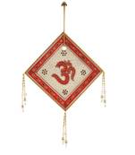Rajasthani Square Designer Om Marble Wall Hanging Diwali Gift 442
