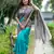 Ethnic Wear Sea Green tussar silk blend Zari Woven Traditional Saree