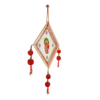 Ethnic Kundan Work Sangmarmar Ganesha Wall Hanging Deepawali Special Gift 443 2