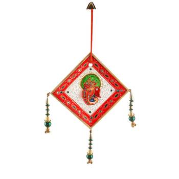 Jodhpuri Kundan Work Marble Ganesha Wall Hanging Diwali Special Gift 444 1