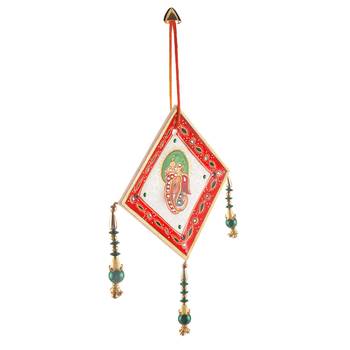 Jodhpuri Kundan Work Marble Ganesha Wall Hanging Diwali Special Gift 444 2